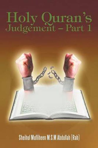Cover image for Holy Quran's Judgement - Part 1: (English translation of the Book Thirukkuran Theerpu - Part 1Tamil)