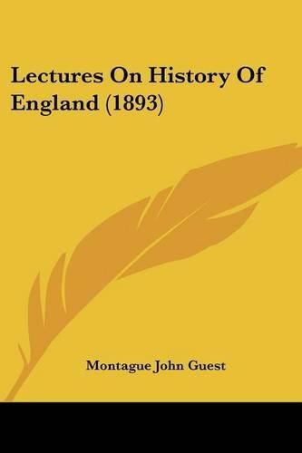 Cover image for Lectures on History of England (1893)