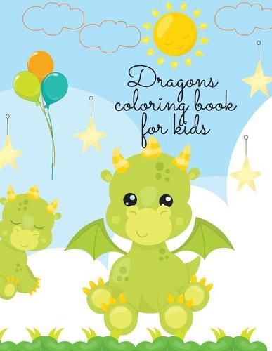Cover image for Dragons coloring book