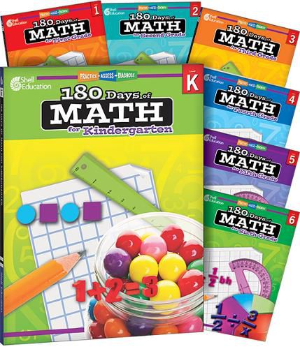 Cover image for 180 Days (TM): Math for K-6, 7-Book Set