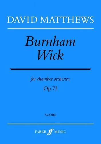 Cover image for Burnham Wick: (score)