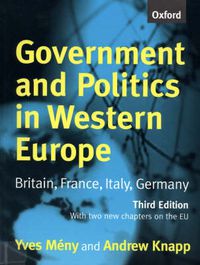Cover image for Government and Politics in Western Europe: Britain, France, Italy, Germany