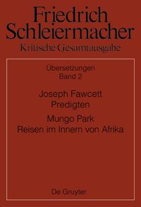 Cover image for Joseph Fawcett, Predigten Mungo Park, Reisen Im Innern Von Afrika