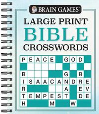 Cover image for Brain Games - Large Print Bible Crosswords