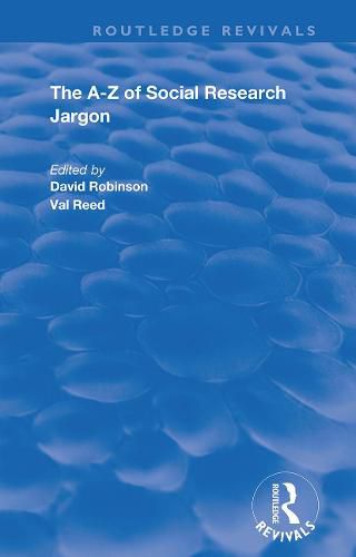 Cover image for The A-Z of Social Research Jargon