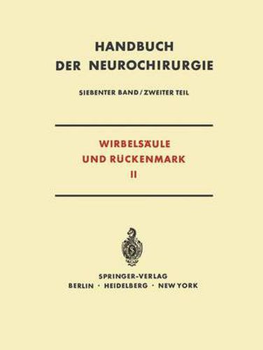 Cover image for Wirbelsaule Und Ruckenmark