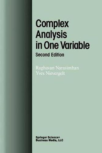 Cover image for Complex Analysis in One Variable