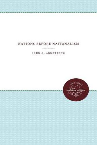 Cover image for Nations Before Nationalism