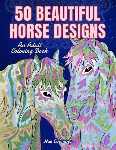 Cover image for 50 Beautiful Horses Coloring Book