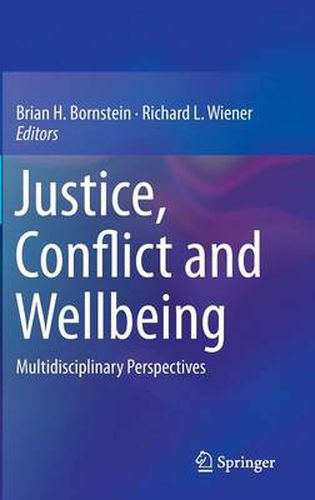 Cover image for Justice, Conflict and Wellbeing: Multidisciplinary Perspectives