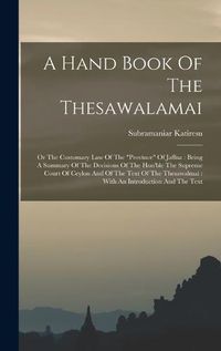 Cover image for A Hand Book Of The Thesawalamai