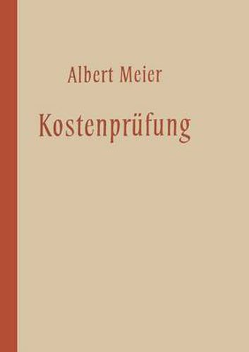 Cover image for Kostenprufung