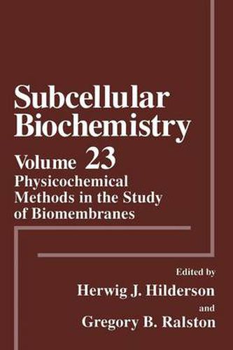 Cover image for Physicochemical Methods in the Study of Biomembranes