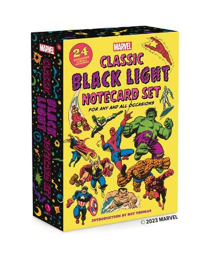 Cover image for Marvel Classic Black Light Notecard Set