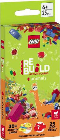 Cover image for LEGO (R) Books: ReBuild Activity Cards: Animals (with over 30 activity cards and 25 LEGO elements)