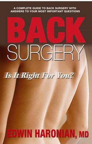 Cover image for Back Surgery: Is it Right for You