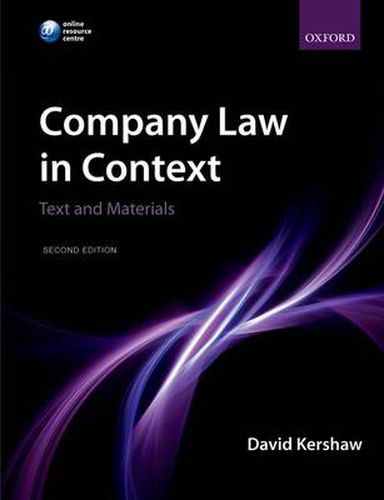 Cover image for Company Law in Context: Text and materials
