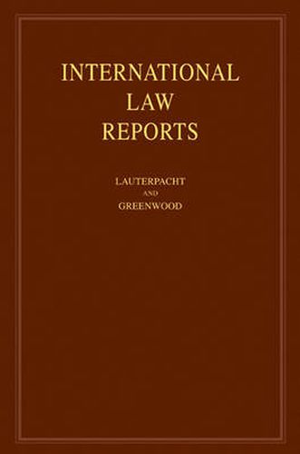 International Law Reports: Volume 139