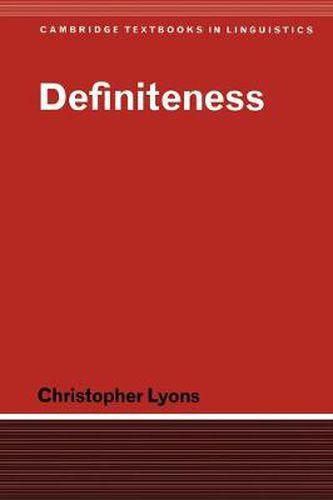 Cover image for Definiteness
