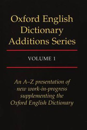 Cover image for Oxford English Dictionary Additions Series