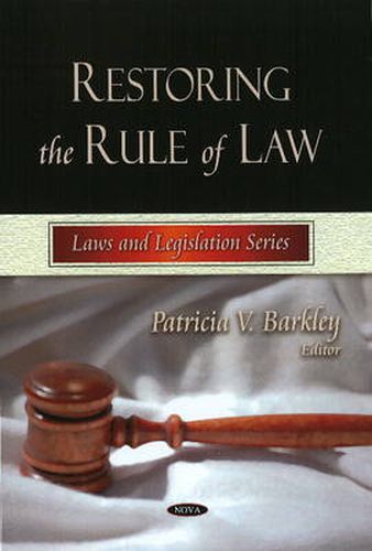 Cover image for Restoring the Rule of Law