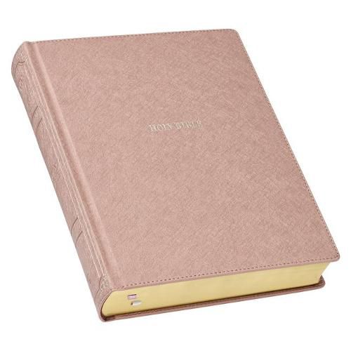 Cover image for KJV Holy Bible, Large Print Note-Taking Bible, Faux Leather Hardcover - King James Version, Pearlescent Mauve