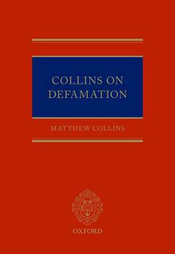 Cover image for Collins On Defamation