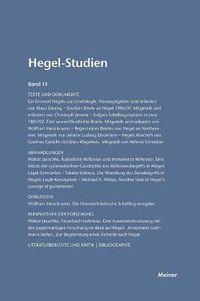 Cover image for Hegel-Studien / Hegel-Studien