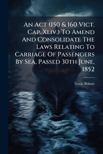Cover image for An ACT (150 & 160 Vict. Cap. XLIV.) to Amend and Consolidate the Laws Relating to Carriage of Passengers by Sea, Passed 30th June, 1852