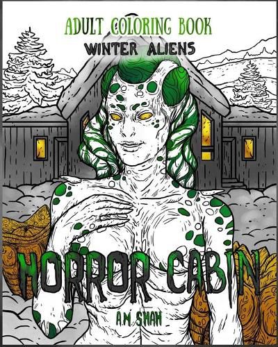 Cover image for Adult Coloring Book Horror Cabin