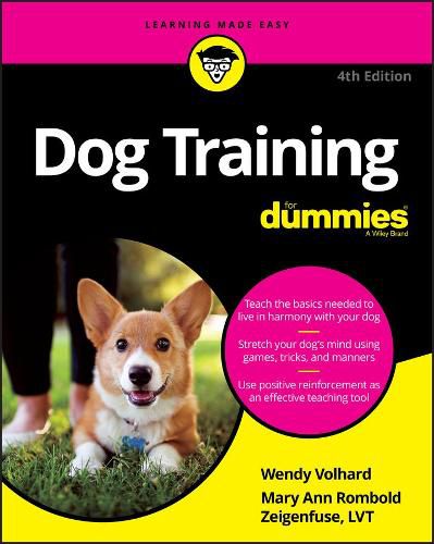 Cover image for Dog Training For Dummies, 4th Edition