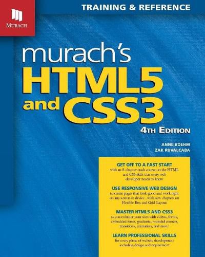 Cover image for Murach's HTML5 and CSS3, 4th Edition