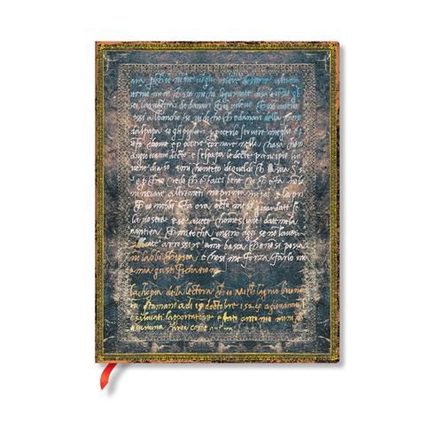 Cover image for Michelangelo, Handwriting (Embellished Manuscripts Collection) Ultra Unlined Softcover Flexi Journal (Elastic Band Closure)