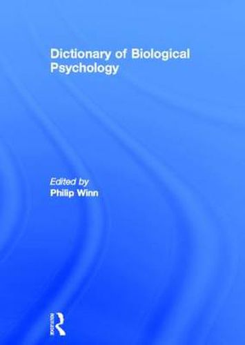 Cover image for Dictionary of Biological Psychology