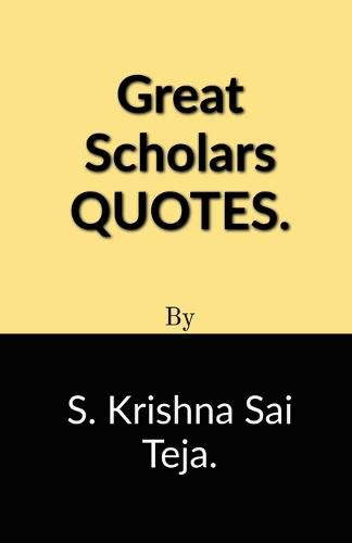 Cover image for Great Scholars Quotes