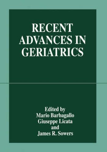 Cover image for Recent Advances in Geriatrics