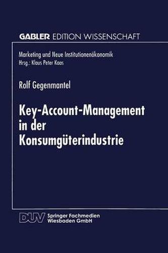 Cover image for Key-Account-Management in Der Konsumguterindustrie