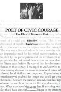 Cover image for Poet of Civic Courage: The Films of Francesco Rosi