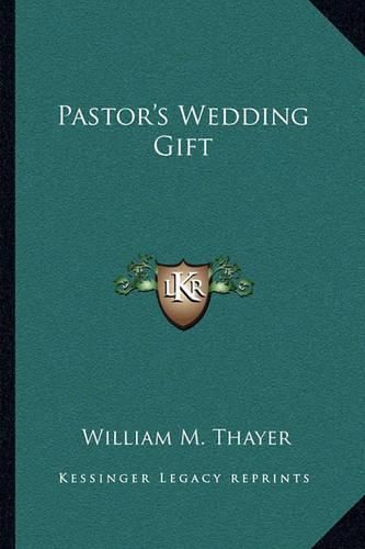 Pastor's Wedding Gift