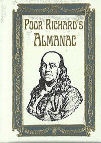 Cover image for Poor Richard's Almanac Minibook - Limited Gilt-Edged Edition