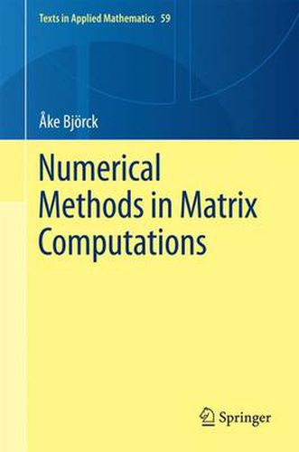 Cover image for Numerical Methods in Matrix Computations