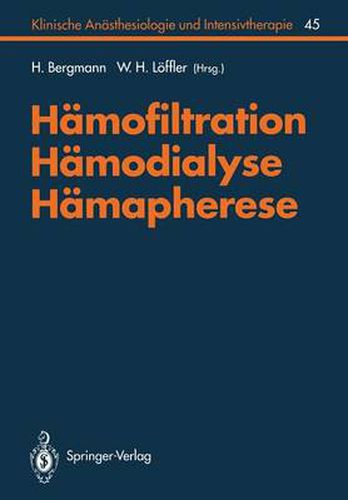 Cover image for Hamofiltration, Hamodialyse, Hamapherese