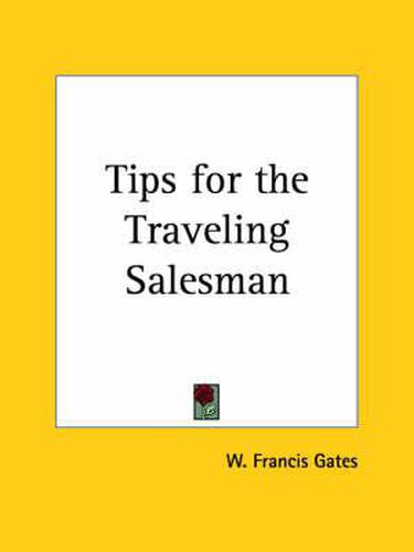 Cover image for Tips for the Traveling Salesman (1929)