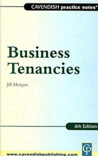 Cover image for Practice Notes on Business Tenancies