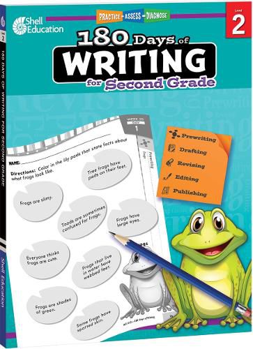 Cover image for 180 Days of Writing for Second Grade: Practice, Assess, Diagnose