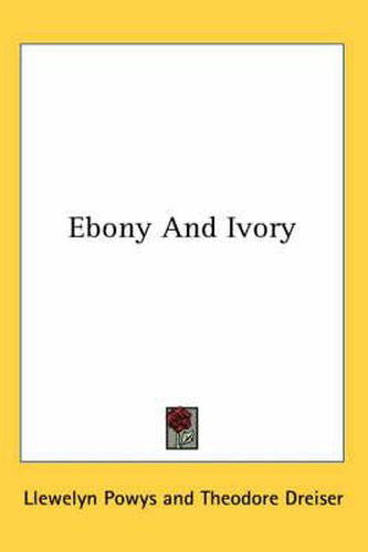 Cover image for Ebony and Ivory