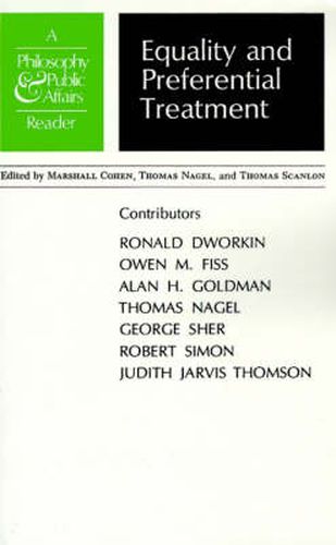 Cover image for Equality and Preferential Treatment: A  Philosophy and Public Affairs  Reader