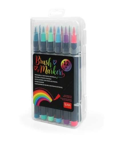 Cover image for Bright Brush Markers 12 Pack