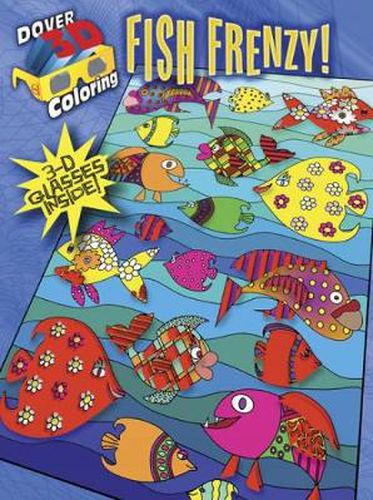 Cover image for 3-D Coloring Book - Fish Frenzy!