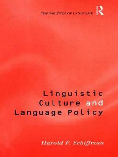 Cover image for Linguistic Culture and Language Policy